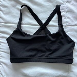 Oiselle Black Crossback Sports Bra